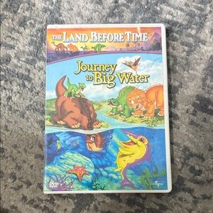 Scholastic The Land Before Time DVD Cover - Blue and Yellow